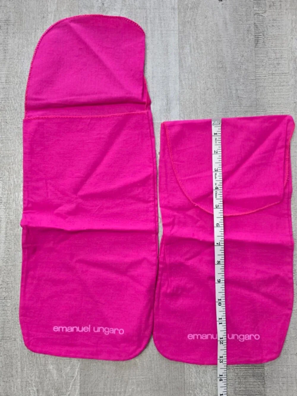 NEW Vintage Emanuel Ungaro Pink Dust Bags Set of 2
